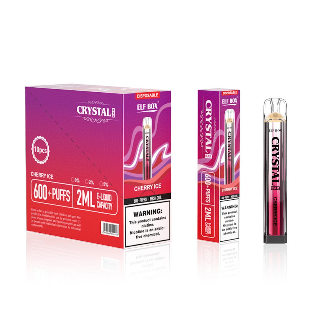 pvitebcb600 CHERRY ICE Elf Box CRYSTAL BAR 600 GHIACCIO ALLA CILIEGIA