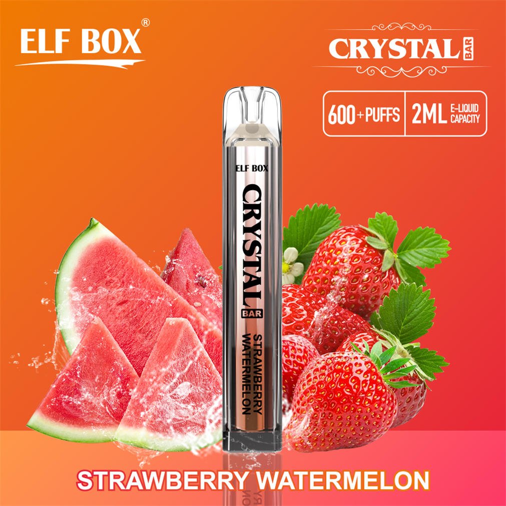 pvitebcb600 STRAWBERRY WATERMELON Elf Box CRYSTAL BAR 600 ANGURIA E FRAGOLA