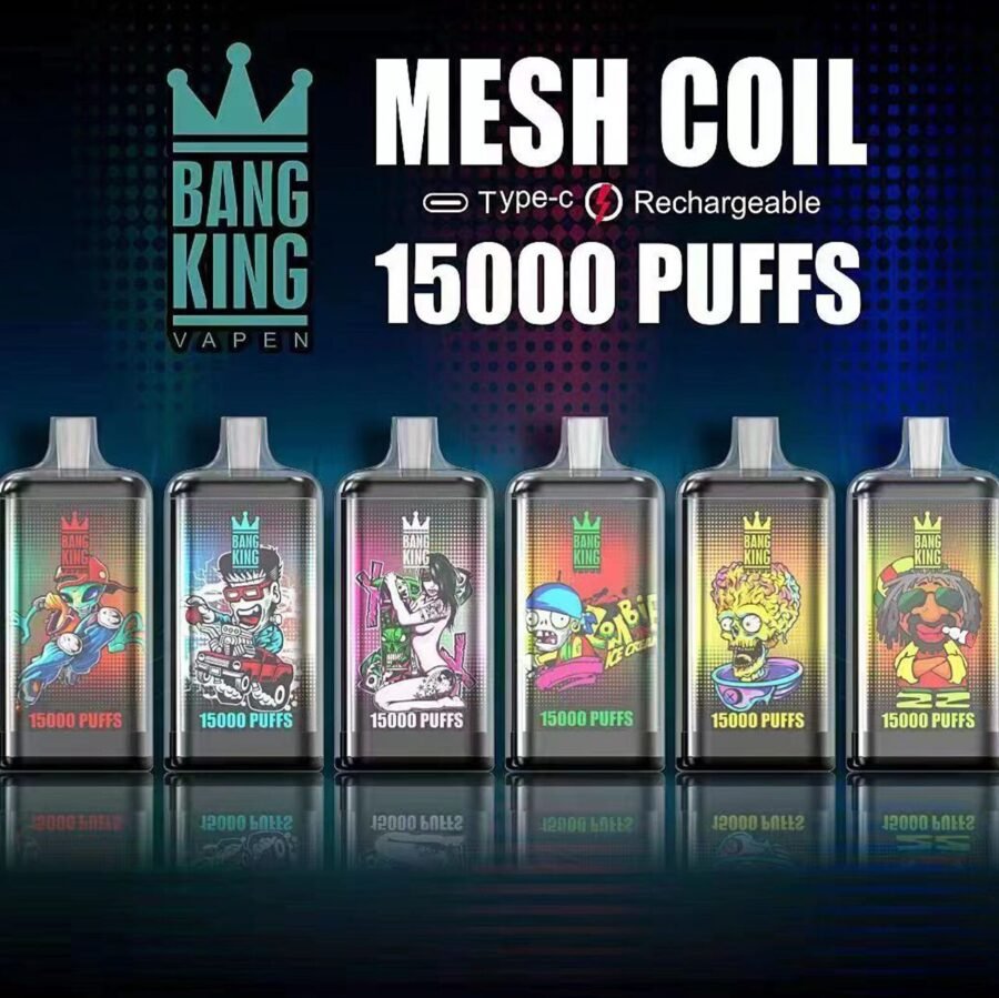 bang king 15000 puffs vape adjustable airflow pvitbk15000