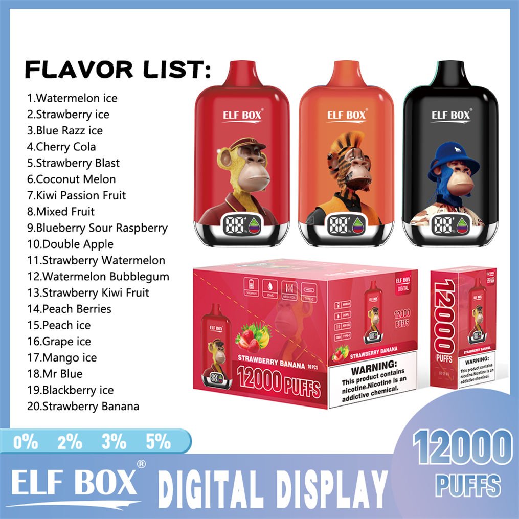 20 gusti watermelon ice elf box digital 12000 pvitebd12000