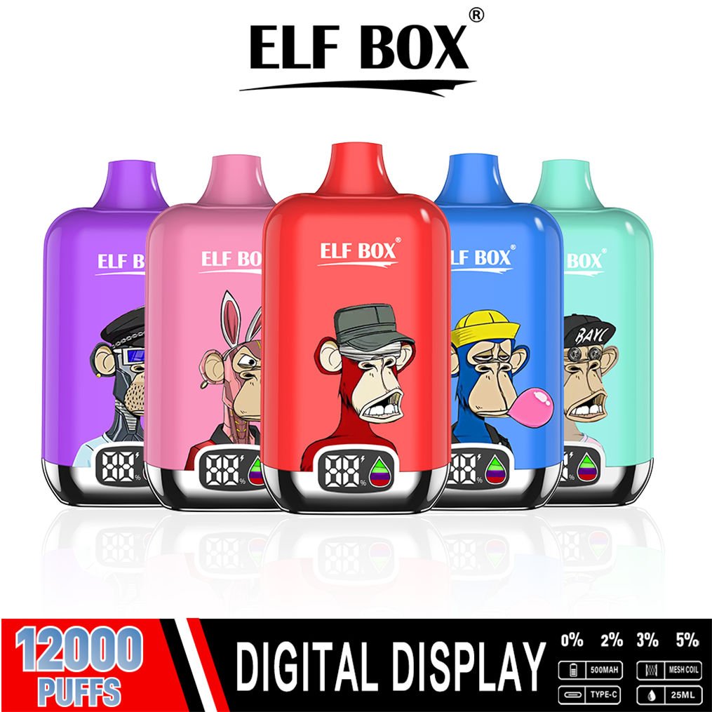 e-liquid da 25 ml watermelon ice elf box digital 12000 pvitebd12000