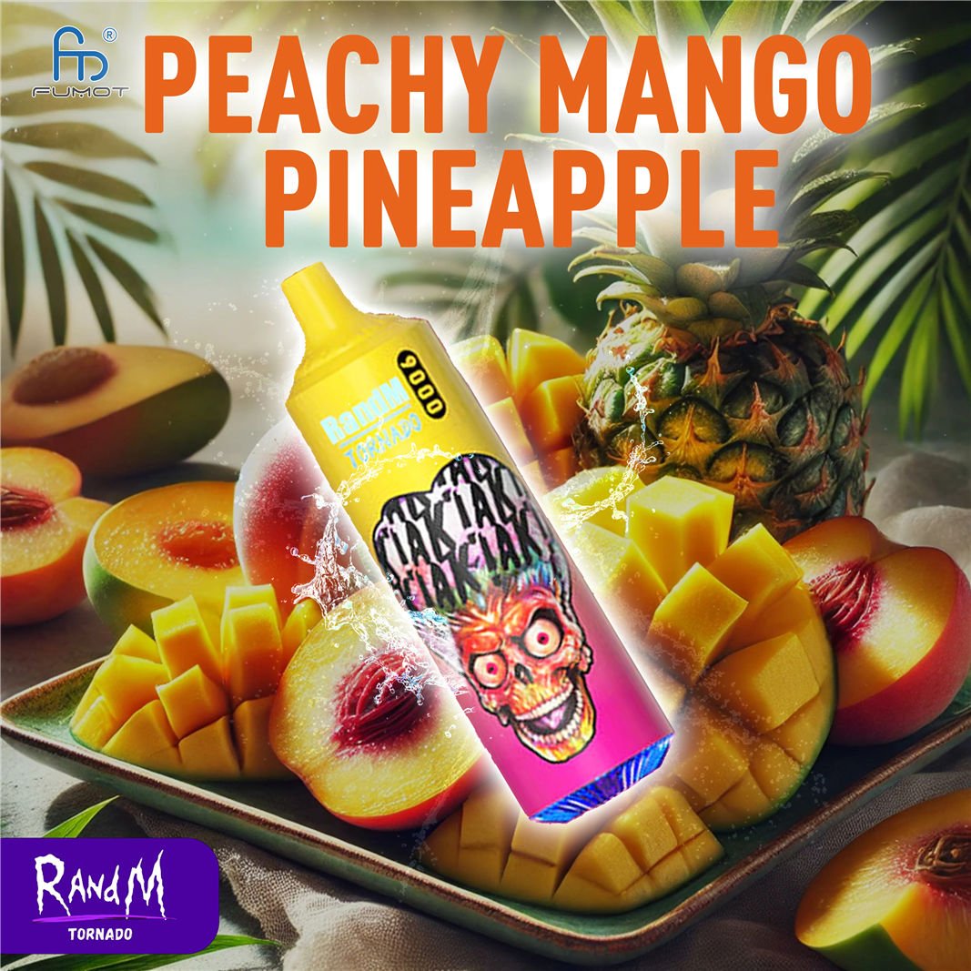 Mango pesca ananas RandM Tornado Vape 9000 pvitrt9000