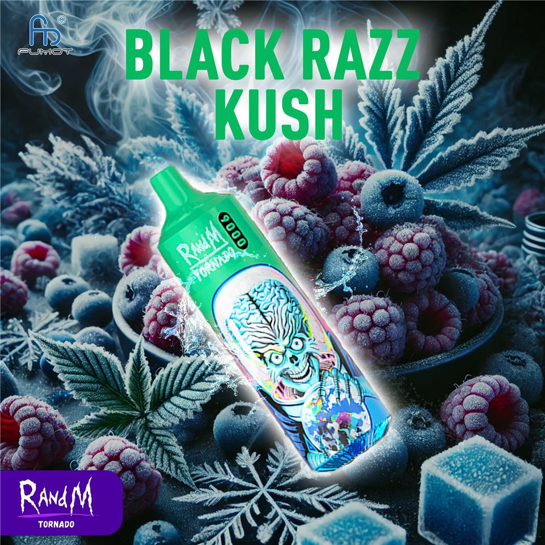 Blue Razz Kush RandM Tornado Vape 9000 pvitrt9000