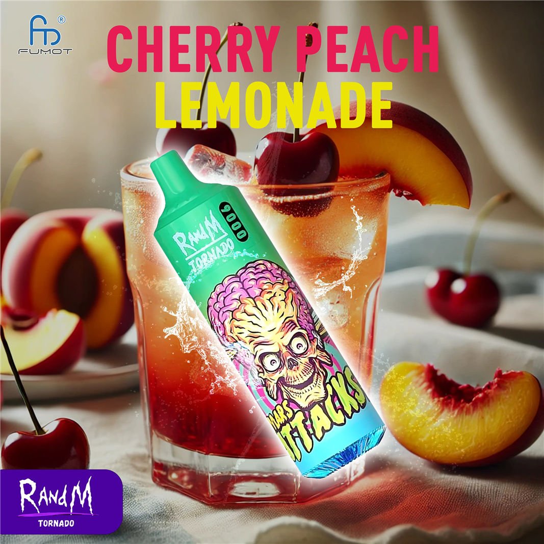 Limonata alla ciliegia alla pesca RandM Tornado Vape 9000 pvitrt9000