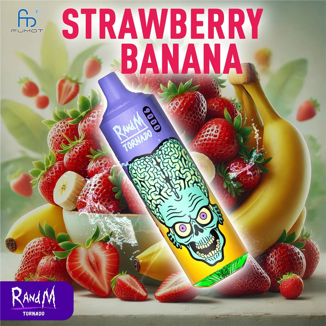 Fragola e banana RandM Tornado Vape 9000 pvitrt9000