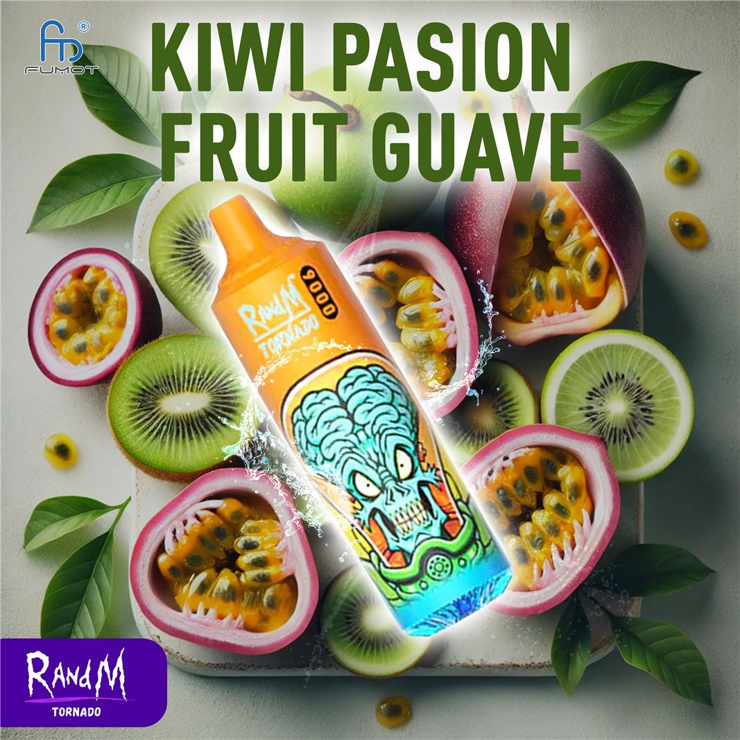 kiwi frutto della passione guava RandM Tornado Vape 9000 pvitrt9000