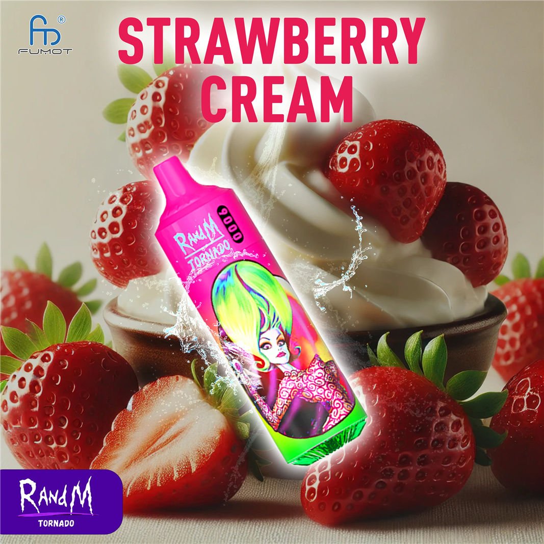 crema di fragole RandM Tornado Vape 9000 pvitrt9000