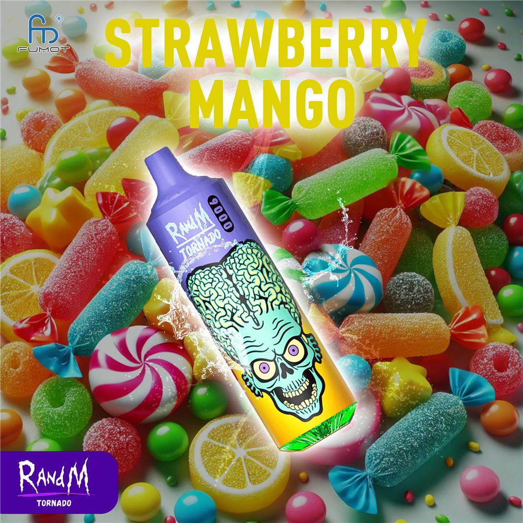 mango alla fragola RandM Tornado Vape 9000 pvitrt9000