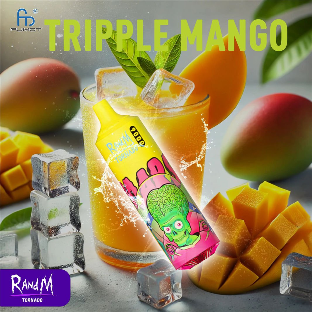 triplo mango RandM Tornado Vape 9000 pvitrt9000